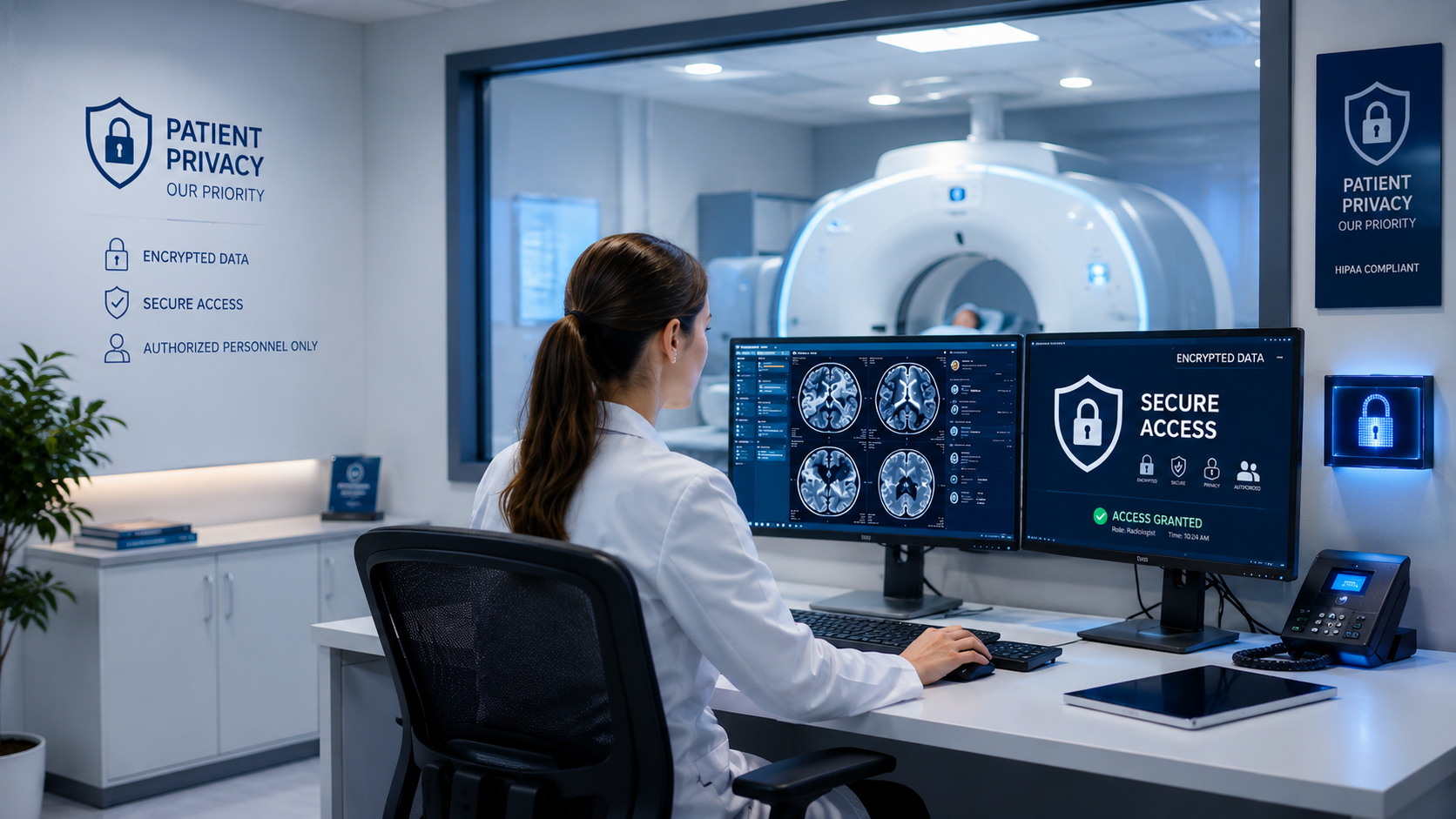 Patient Privacy in Radiology Reporting Services